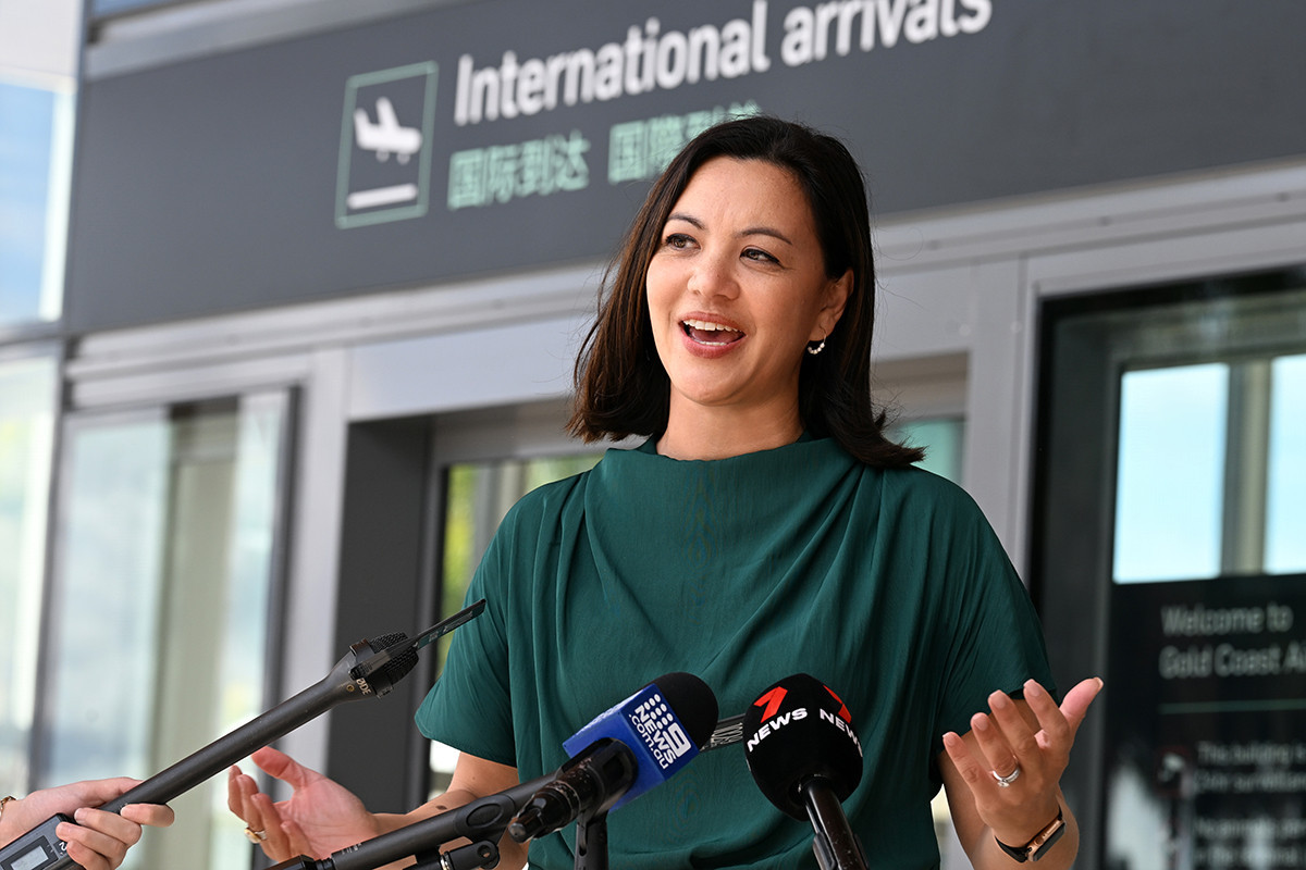Queensland Airports Limited chief executive Amelia Evans, who is in charge of Gold Coast Airport, sees the 2032 Olympics and Paralympics in Brisbane offering a unique opportunity ©Gold Coast Airport 