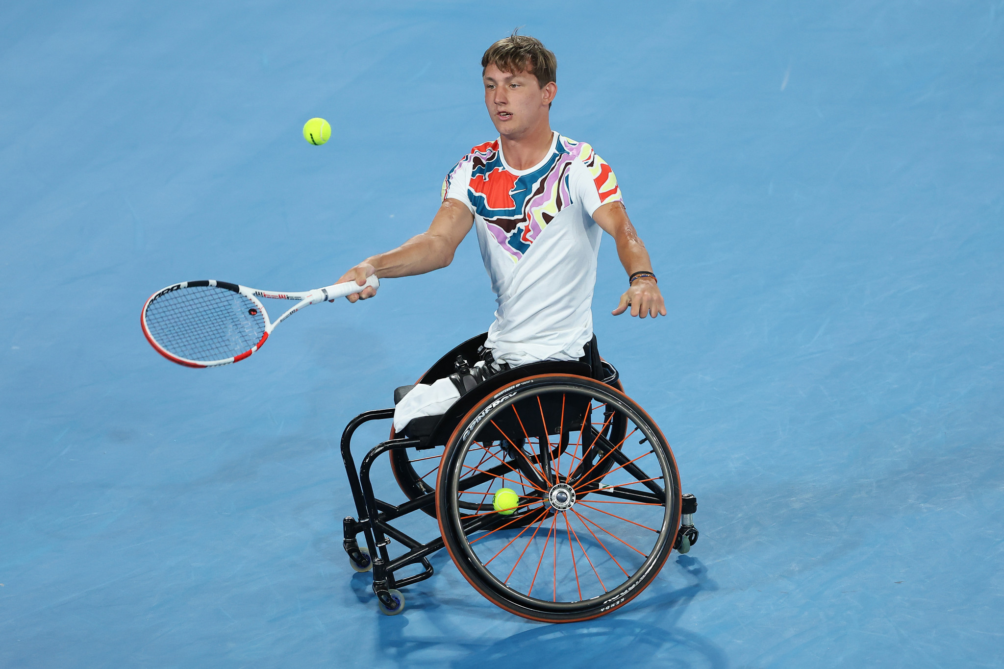 
Niels Vink of The Netherlands will meet compatriot Sam Schröder in the quad wheelchair tennis singles final ©Getty Images