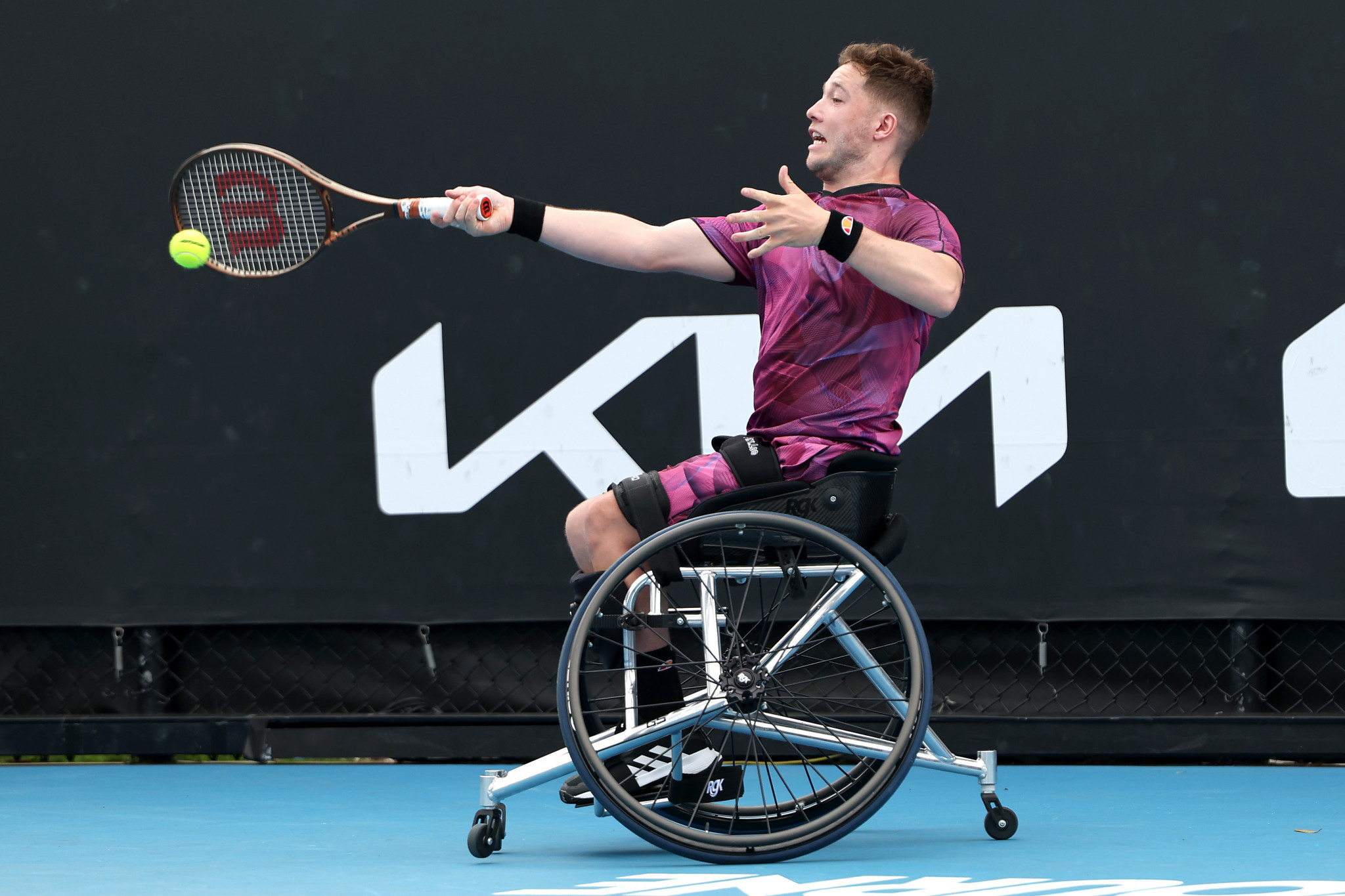 British top seed Alfie Hewett smashed Japan's Takuya Miki 6-1, 6-1 to make the final ©Getty Images
