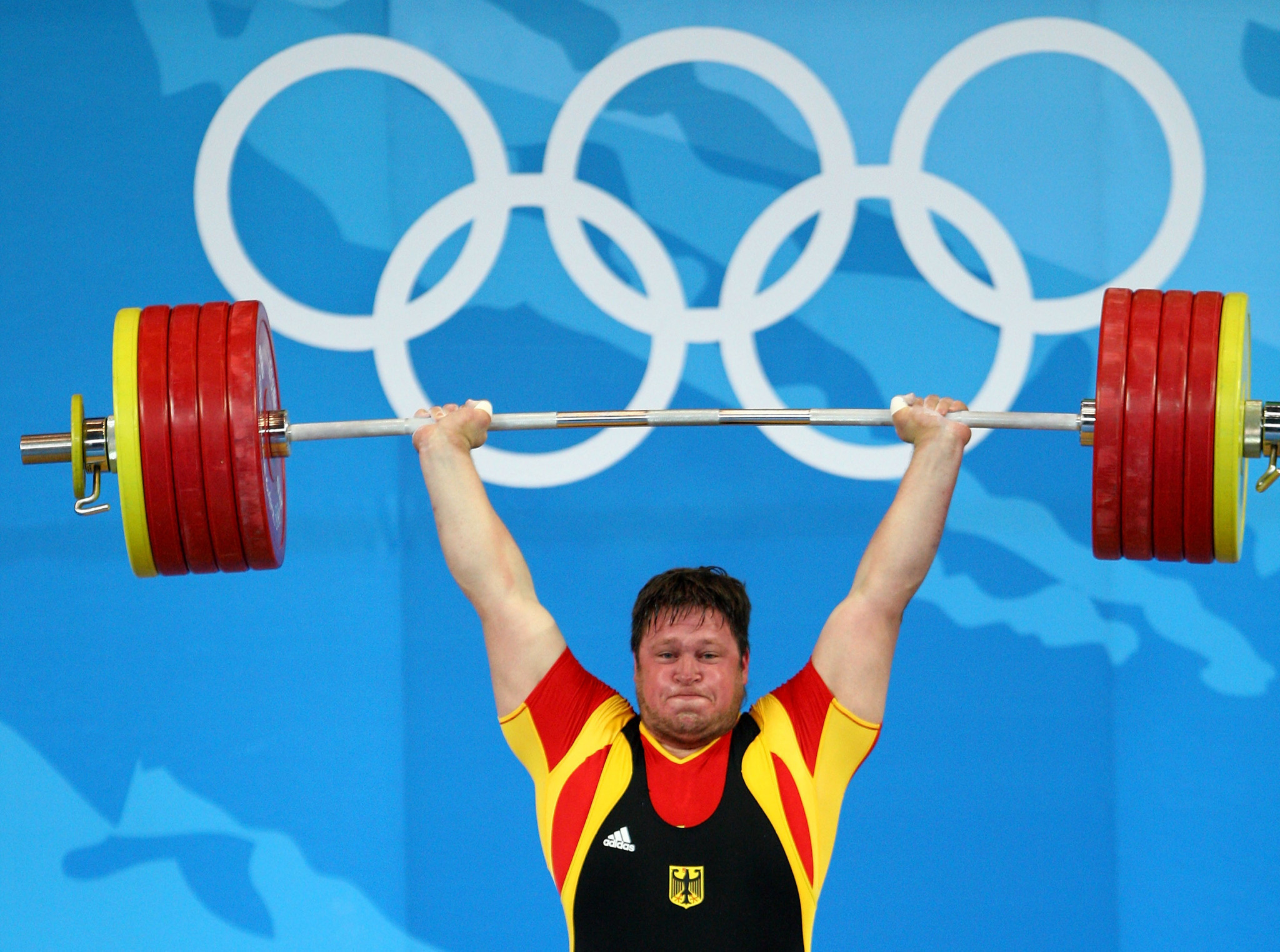 Matthias Steiner was Germany's latest Olympic medallist in weightlifting, when he won gold at Beijing 2008 ©Getty Images