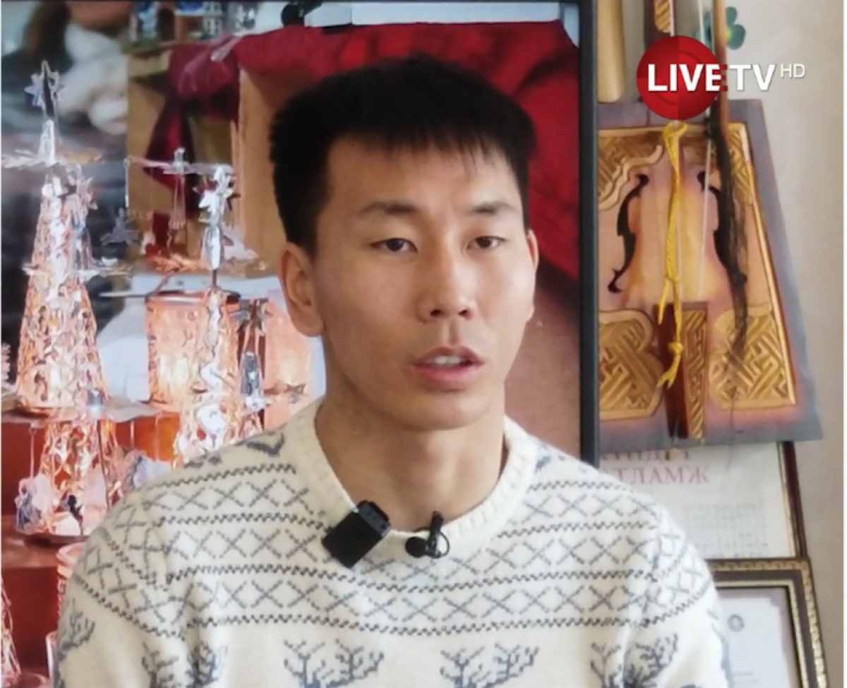 Mongolian world Para taekwondo champion Ganbat speaks about his career in television interview 
