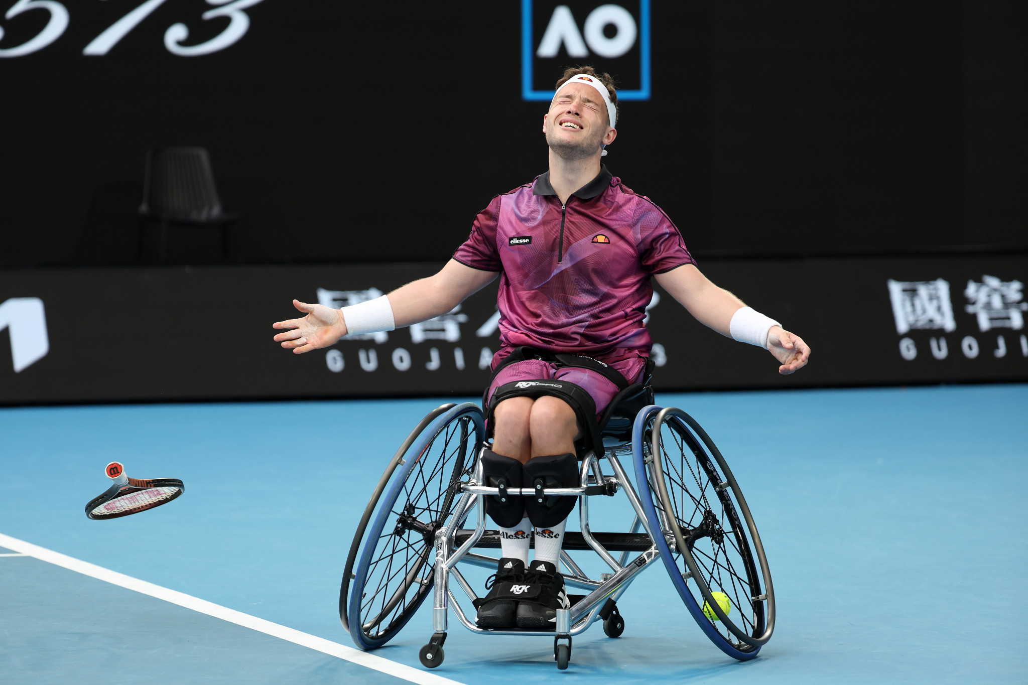 Britain’s Alfie Hewett won the men's singles wheelchair title after losing the final in 2021 and 2022 ©Getty Images
