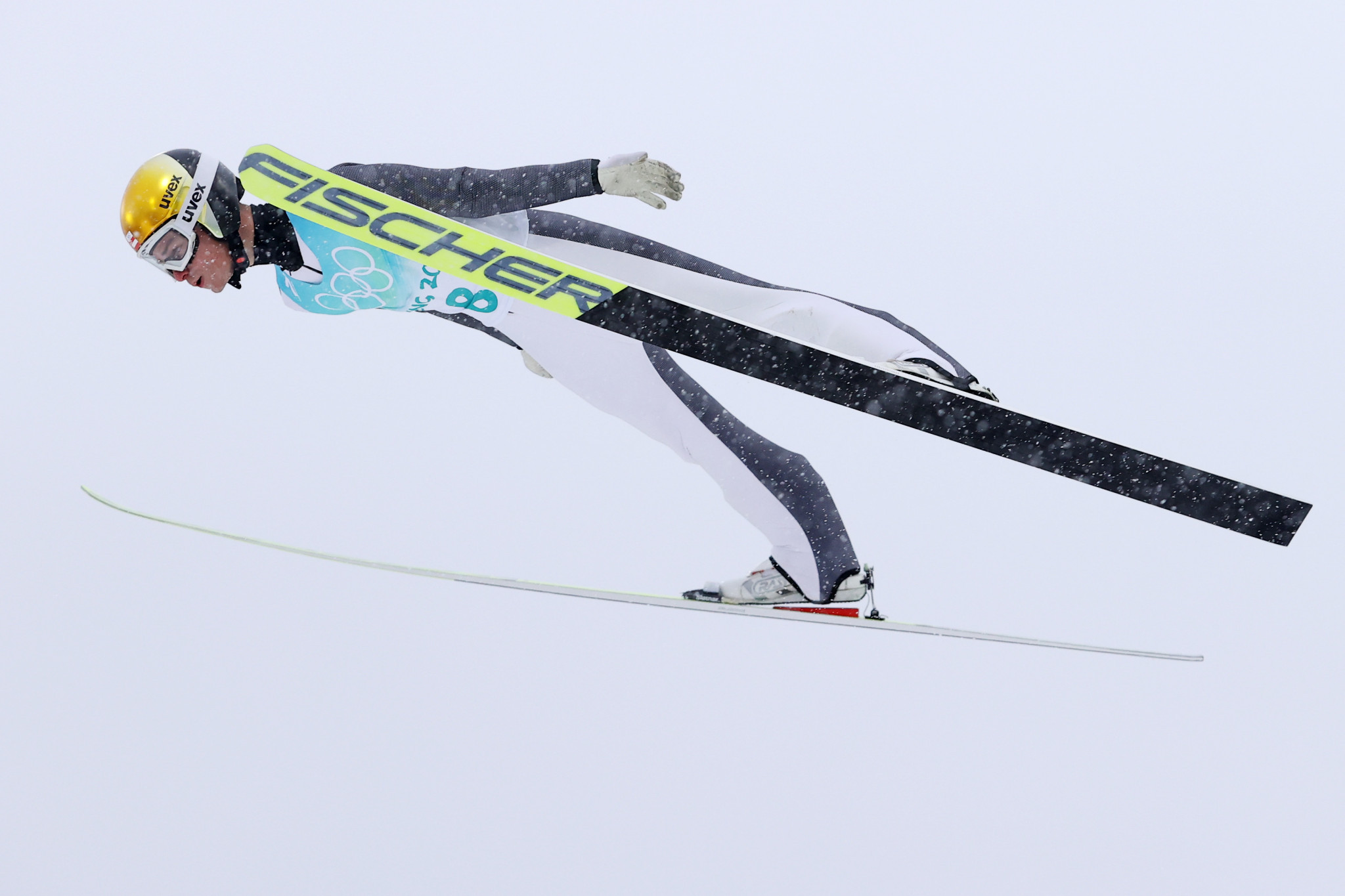 Johannes Lamparter won the men's Nordic Combined World Cup in Seefeld ©Getty Images