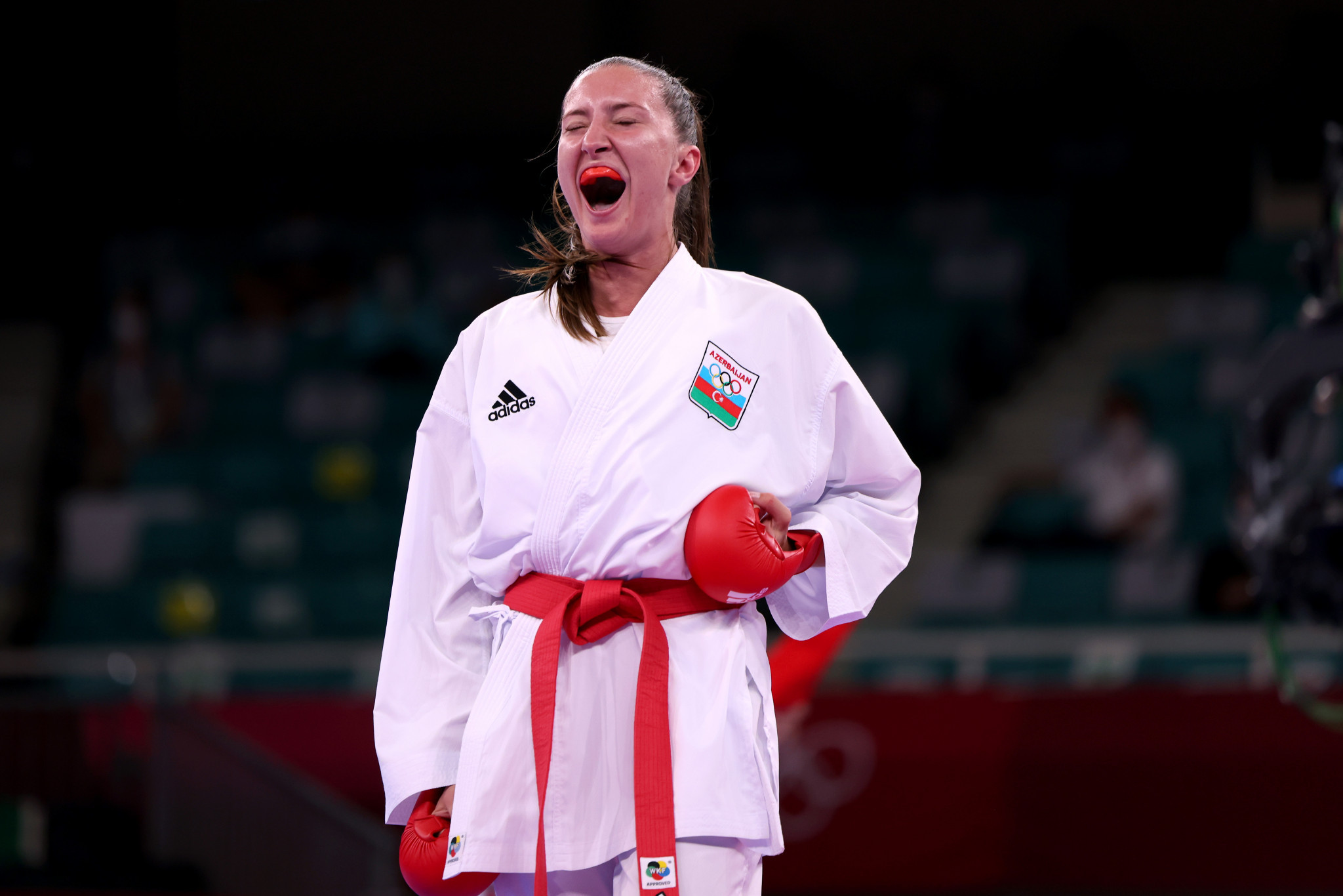 Tokyo 2020 silver medallist Irina Zaretska of Azerbaijan has made it to the under-68kg final ©Getty Images