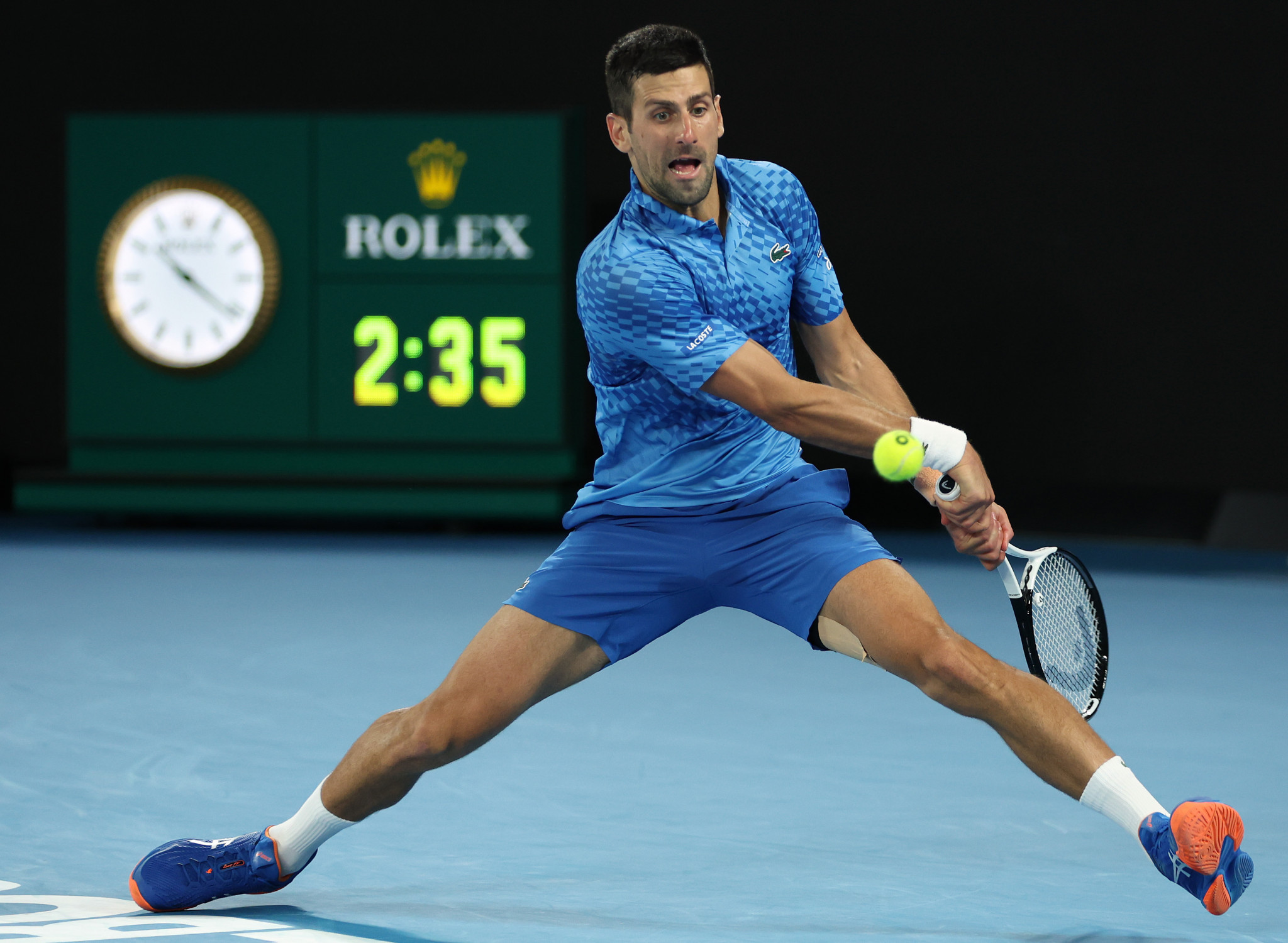 Djokovic overcame Stefanos Tsitsipas 6-3, 7-6, 7-6, to equal Rafael Nadal on 22 Grand Slam singles titles ©Getty Images