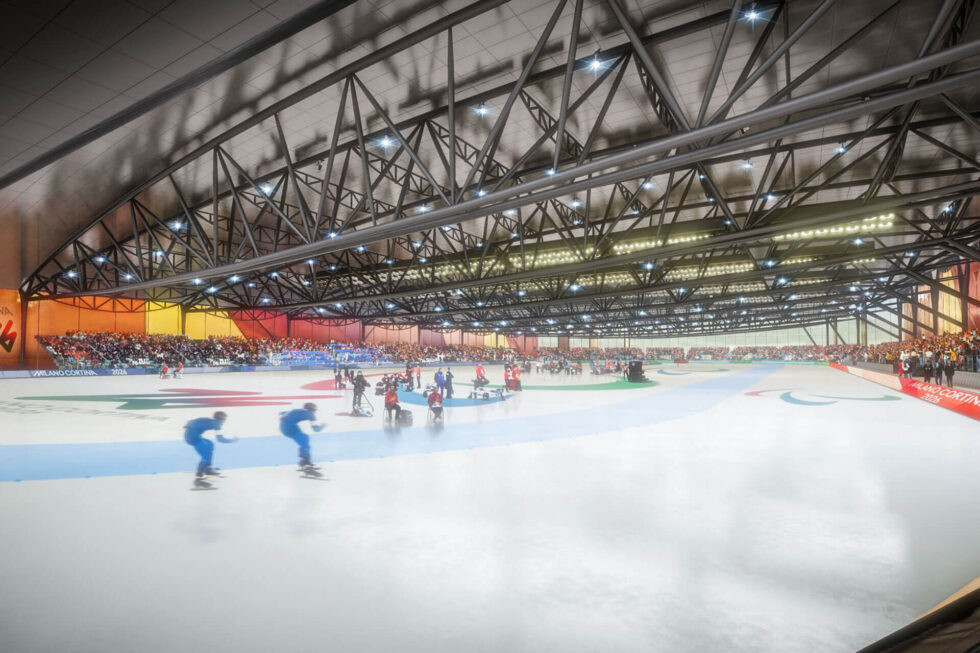 A $54 million project to build a roof over the outdoor speed skating rink at Baselga di Piné has been vetoed by the IOC ©Archest