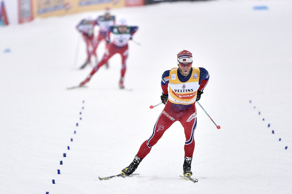 Norway's Martin Johnsrud Sundby won the FIS Cross-Country title in 2015-2016 for the third consecutive season ©Getty Images