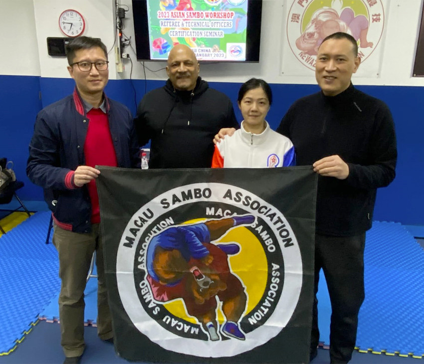 Coaches and aspiring referees participated in the session in Macau ©Macau Sambo Association