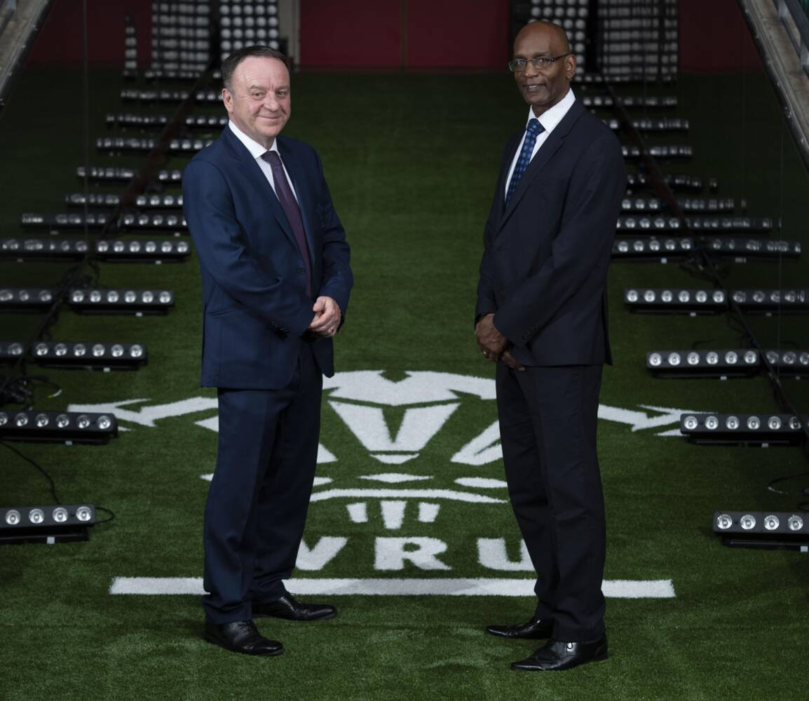 Nigel Walker, right, claimed he had no idea of the problems that were at the Welsh Rugby Union under chief executive Steve Phillips, left, who has had to resign ©WRU
