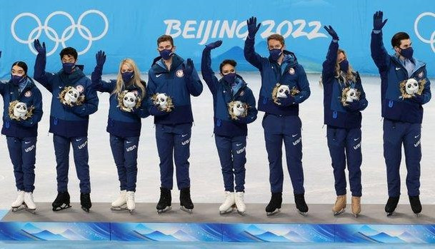 The United States are still waiting to receive the Olympic medals they won in the team skating event at Beijing 2022 due to delays over Kamila Valieva's doping case ©Getty Images