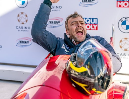 Herman Ellmauer became the first Austrian to win the gold medal in Para bobsleigh at the IBSF World Championships in St Moritz today ©IBSF