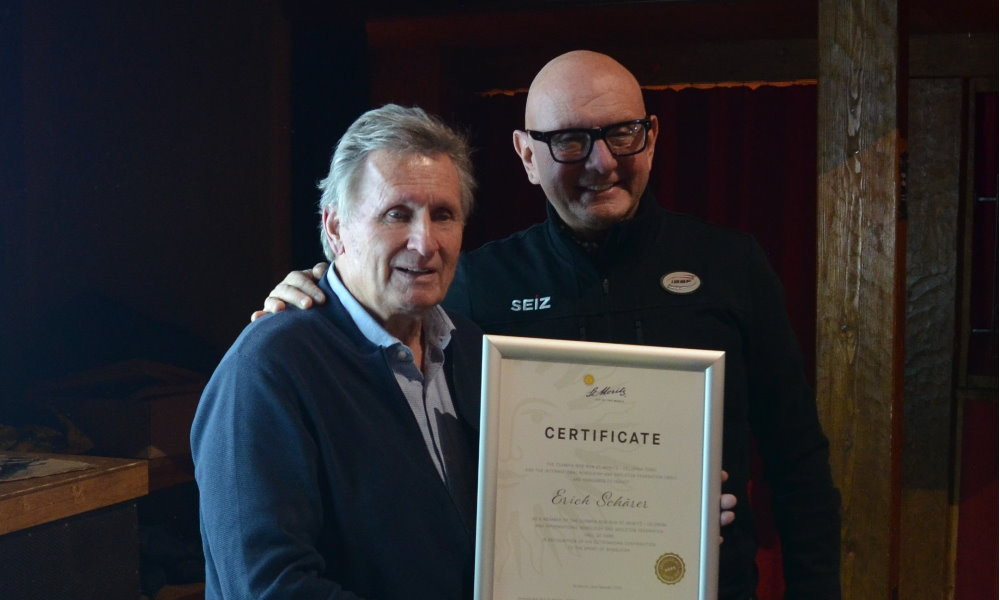 Erich Schärer, considered Switzerland's most successful bobsledder, has been inducted into the Hall of Fame ©IBSF