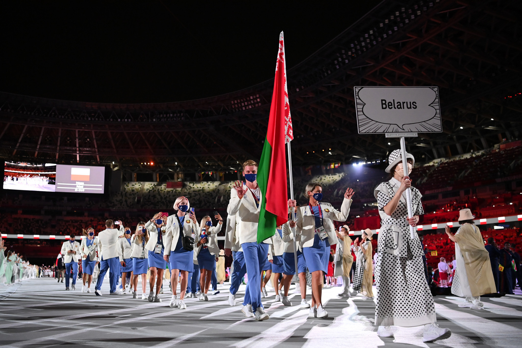 The IOC has permitted Russian and Belarusian athletes to return under a neutral flag provided they do not support the war and are not affiliated to the military ©Getty Images