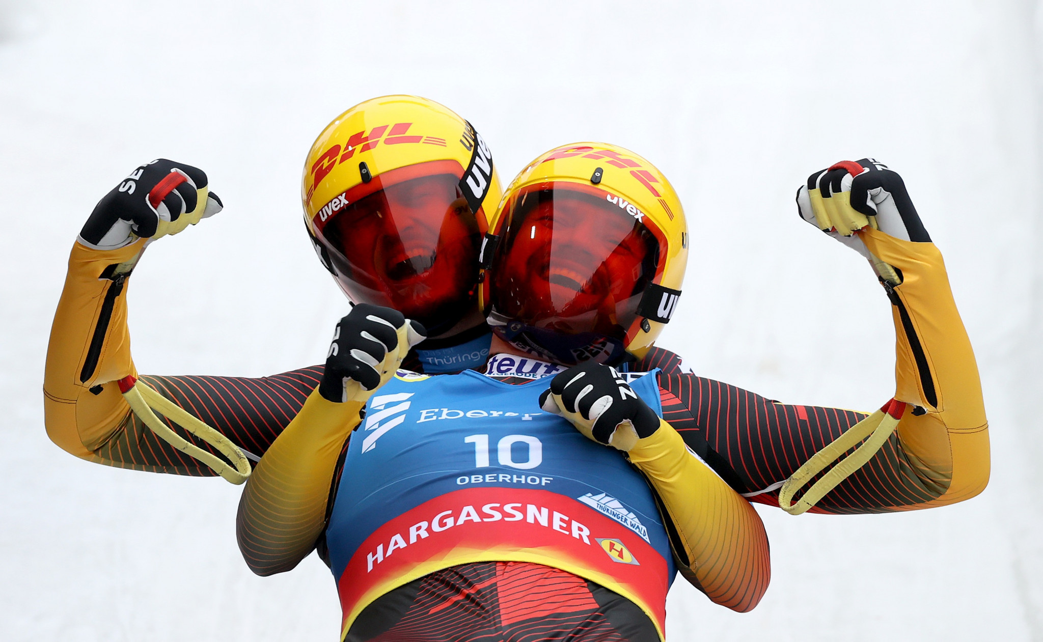 Germany and Italy claim doubles golds at FIL World Cup in Altenberg