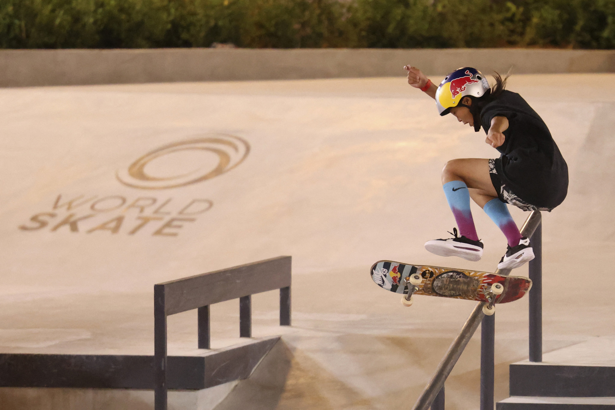 Akama and Onodera lead street skateboarding semi-finals at World Championships in Sharjah