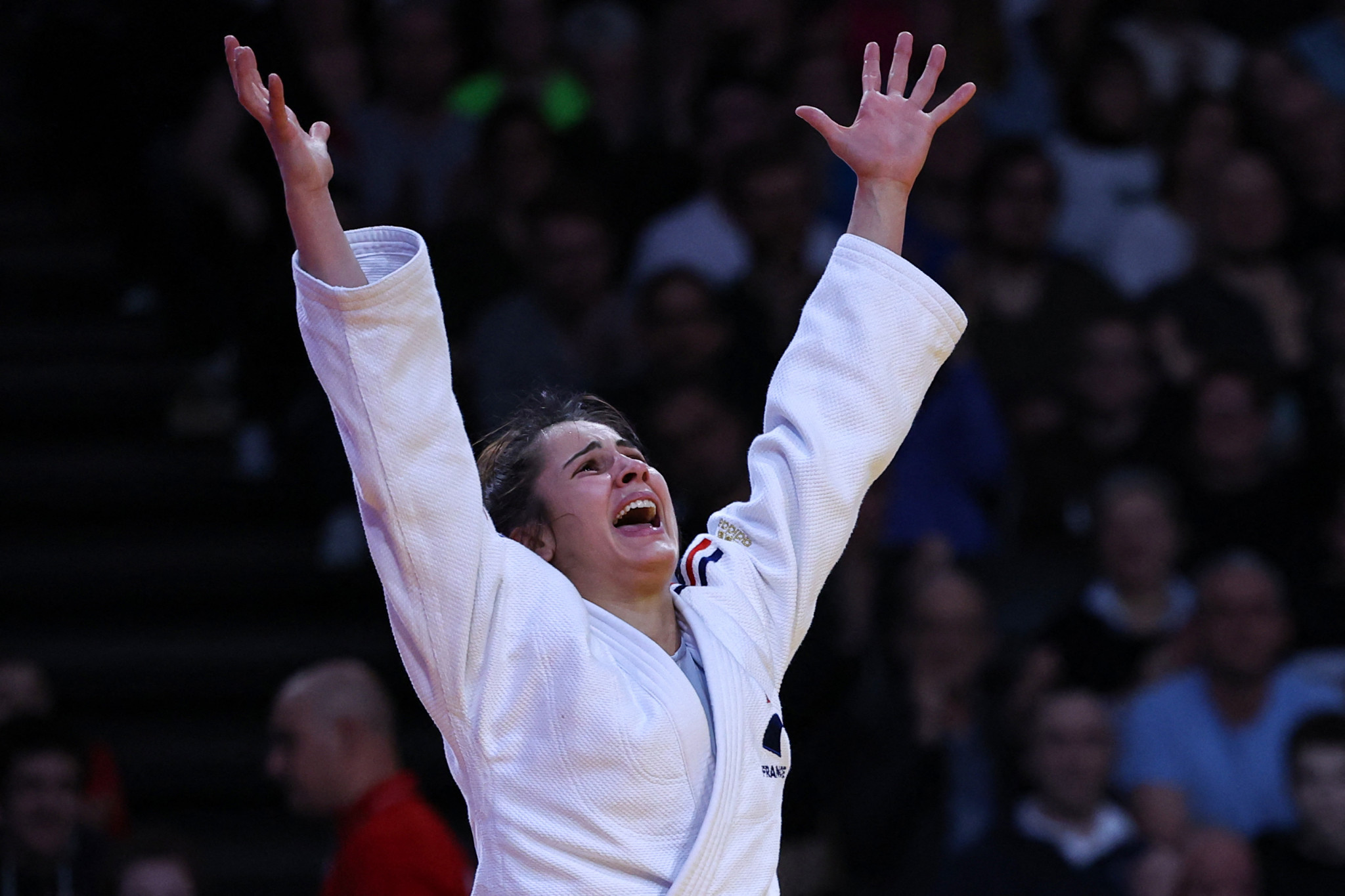 Blandine Pont won one of two gold medals for France on day one of the IJF Grand Slam in Paris ©Getty Images