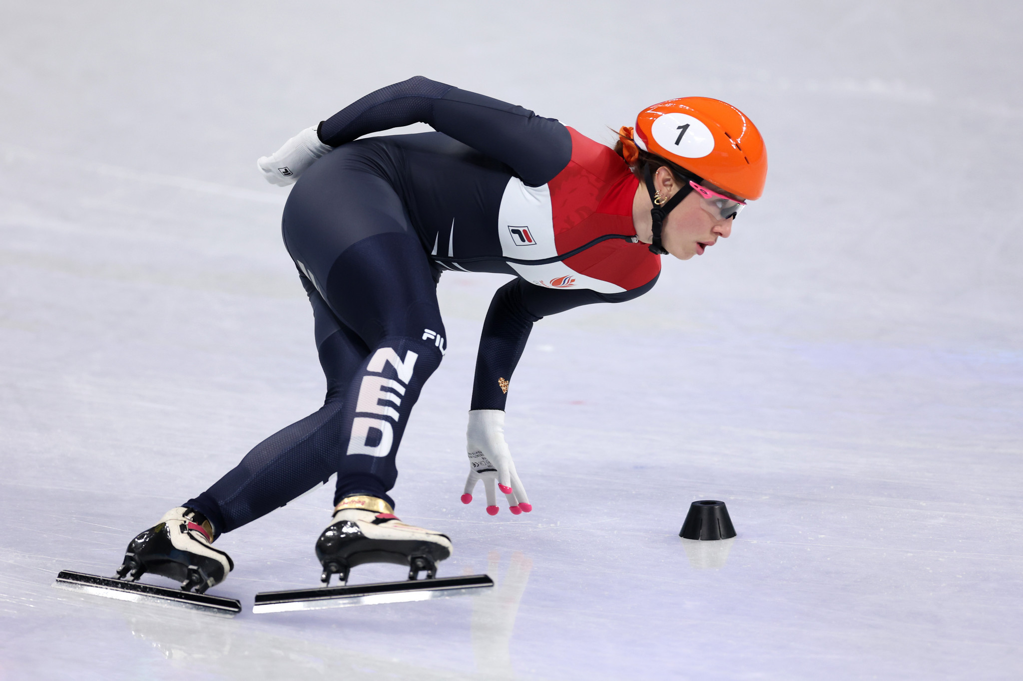 The Netherlands' Suzanne Schulting won the women's 1,000m race to move closer to the Short Track Crystal Globe ©Getty Images