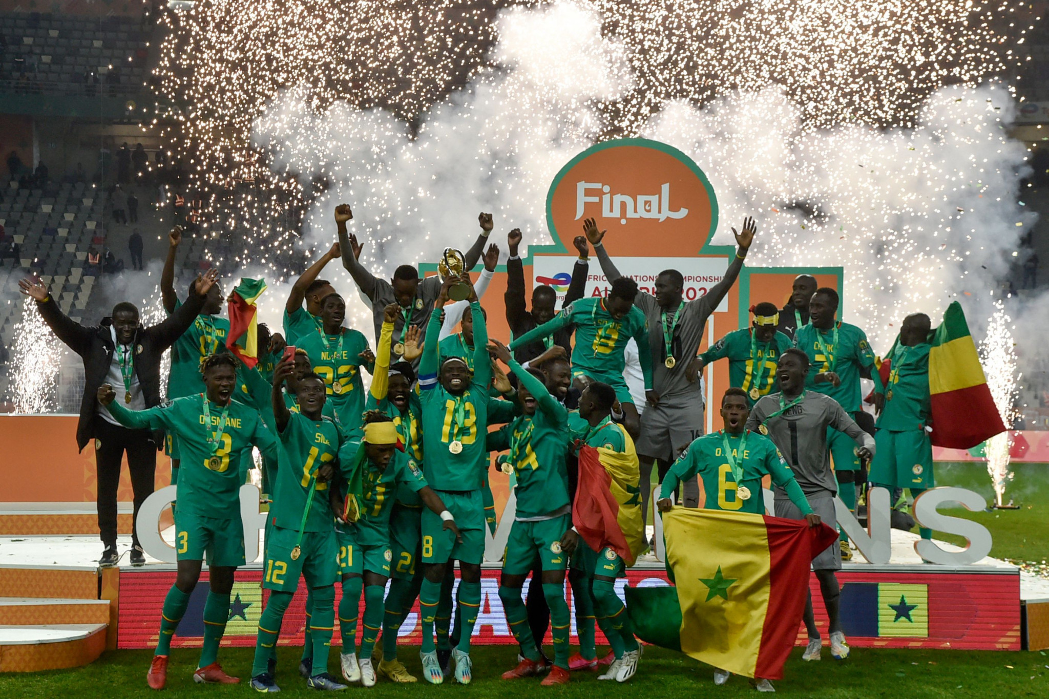 Senegal win shootout against Algeria to lift African Nations Championship trophy