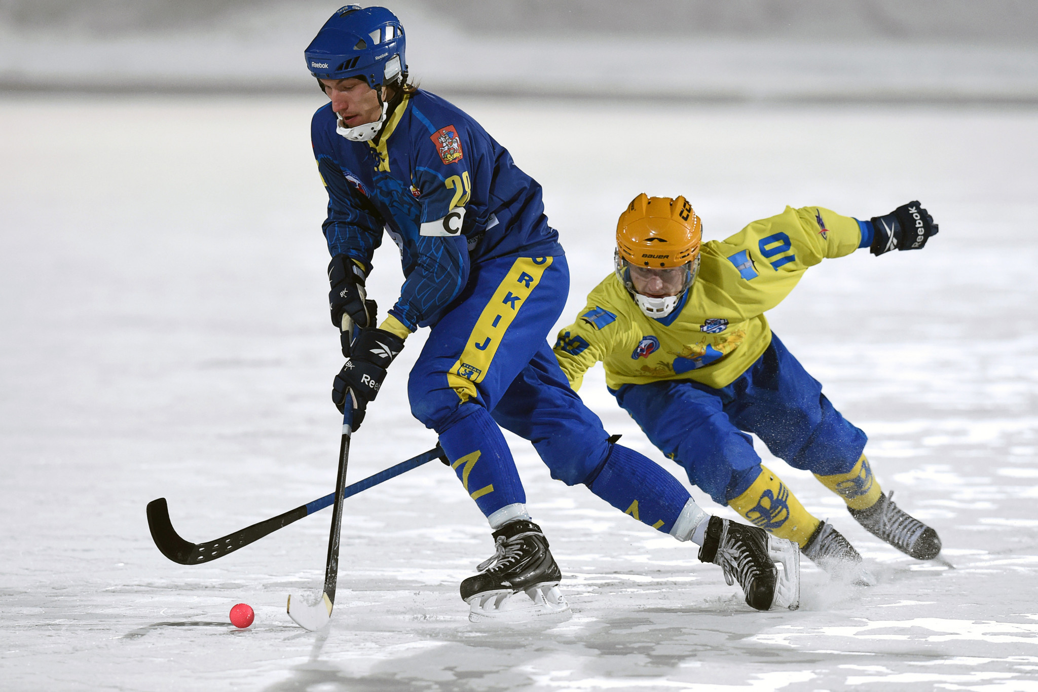 Russian bandy players are absent from the World Championships due to the nation's involvement in the war in Ukraine ©Getty Images