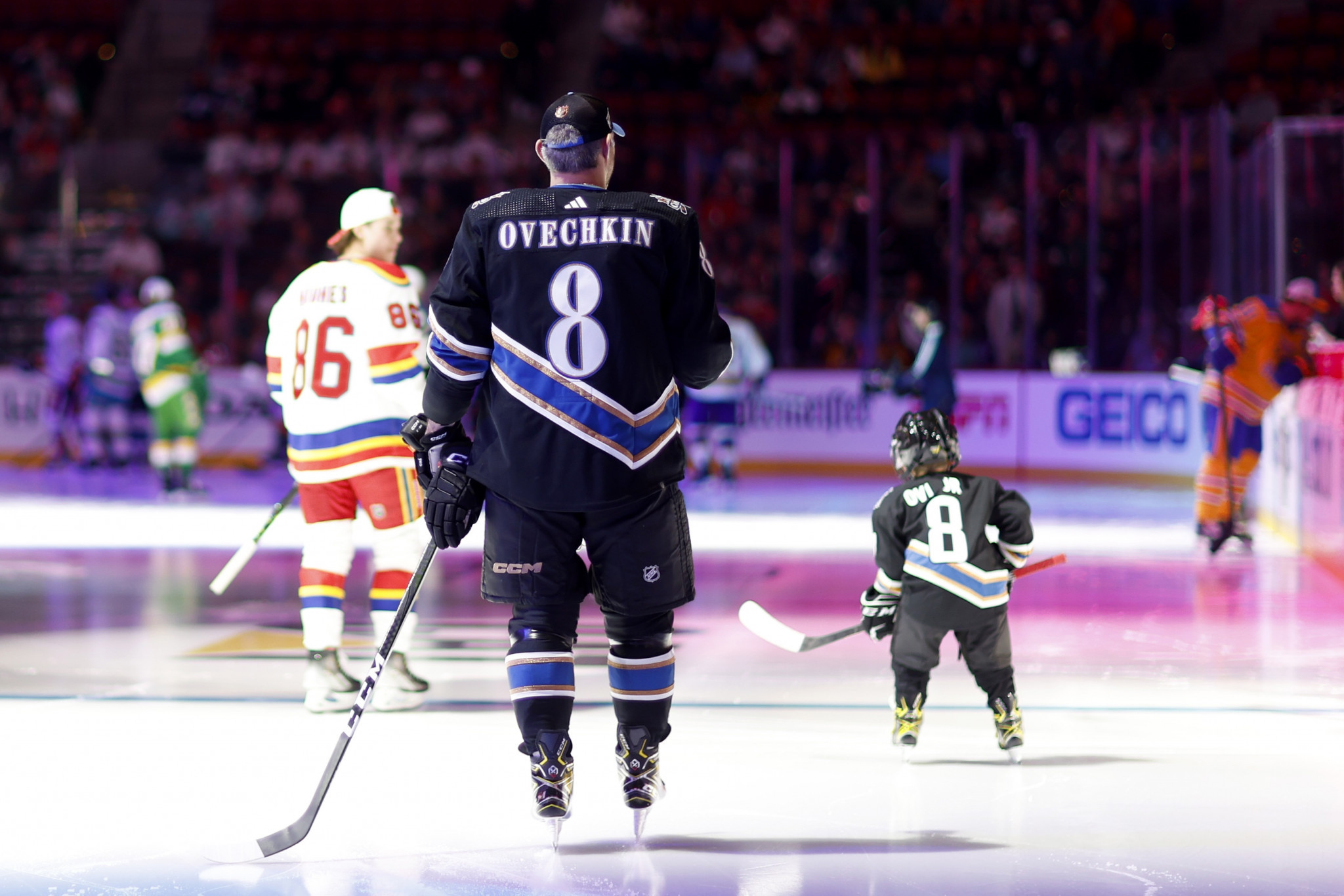 Alex Ovechkin’s son participated in the All Stars Skills Competition ©Getty Images