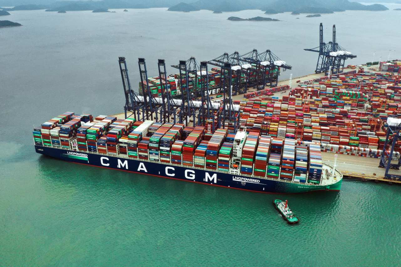 The CMA CGM Group has promised to use sustainable fuels in its transport and logistics for all the goods, equipment and materials that it will handle for Paris 2024 ©CMA CGM Group 