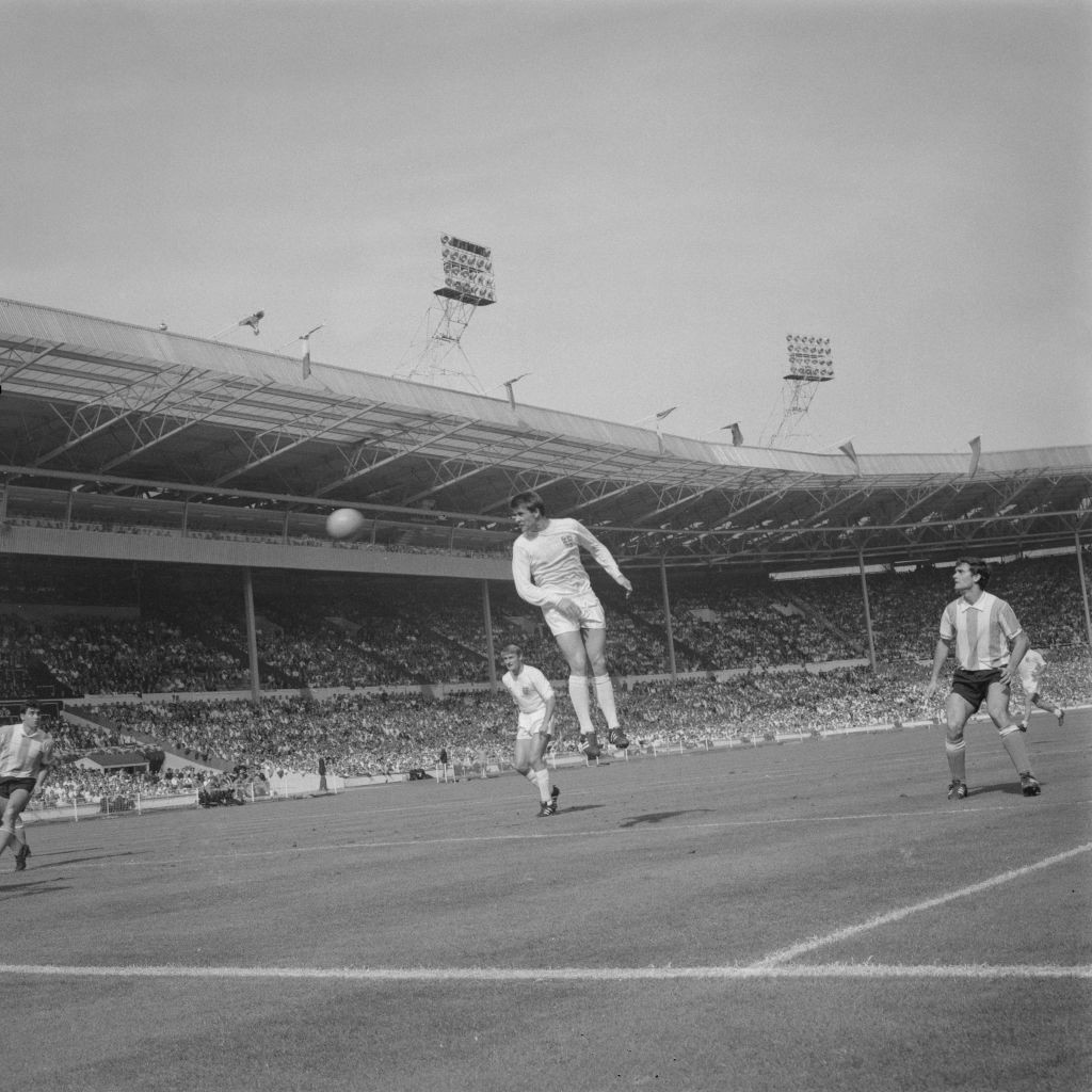 Geoff Hurst scores the only goal of the 1966 World Cup quarter-final against Argentina - crucial for England, crucial for Hurst, crucial for Greaves ©Getty Images