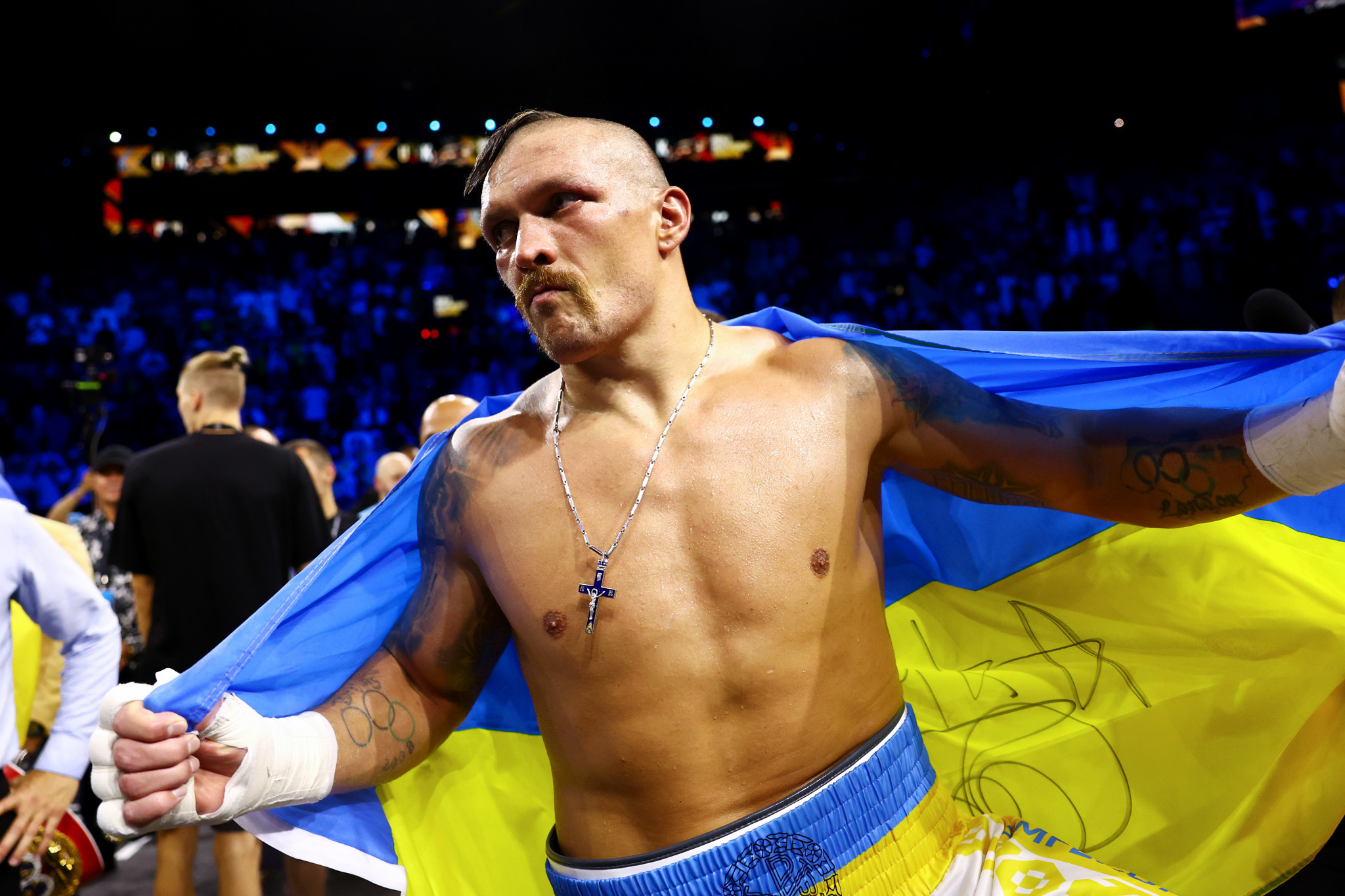 Usyk argues Russian victories at Paris 2024 would be "medals of blood"