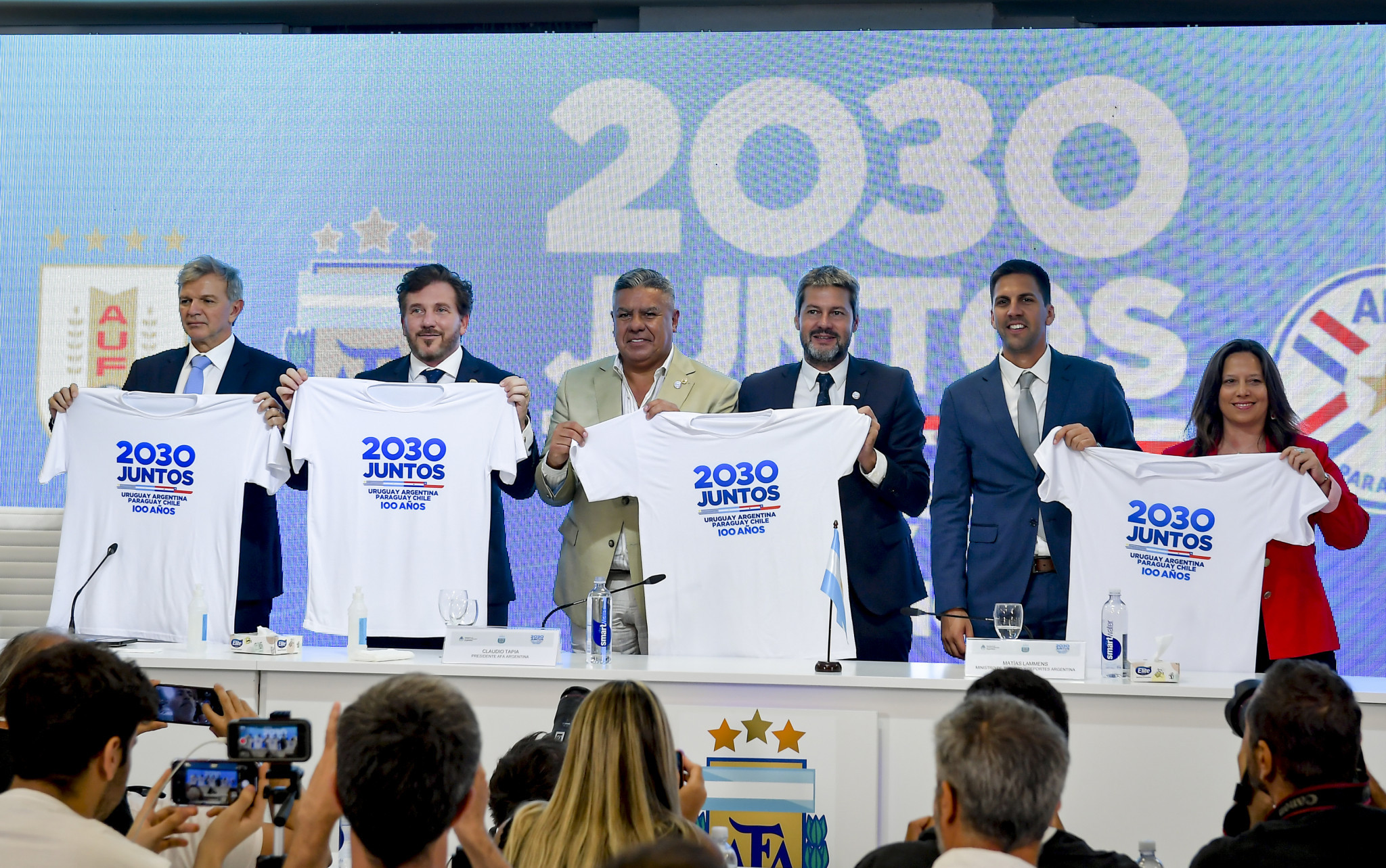 The theme 2030 South American bid for the World Cup is Juntos, meaning together ©Getty Images 