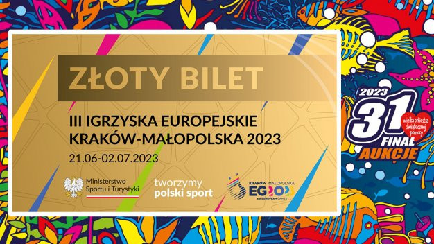 The Kraków-Małopolska 2023 Organising Committee has donated a family VIP ticket to charity ©EOC
