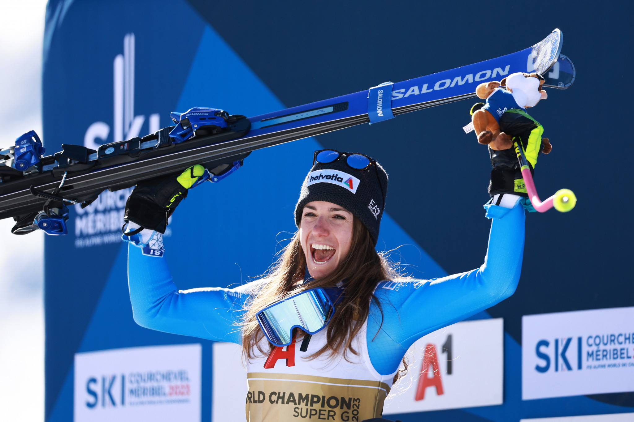 Italy earn second world title as Bassino claims surprise super-G gold