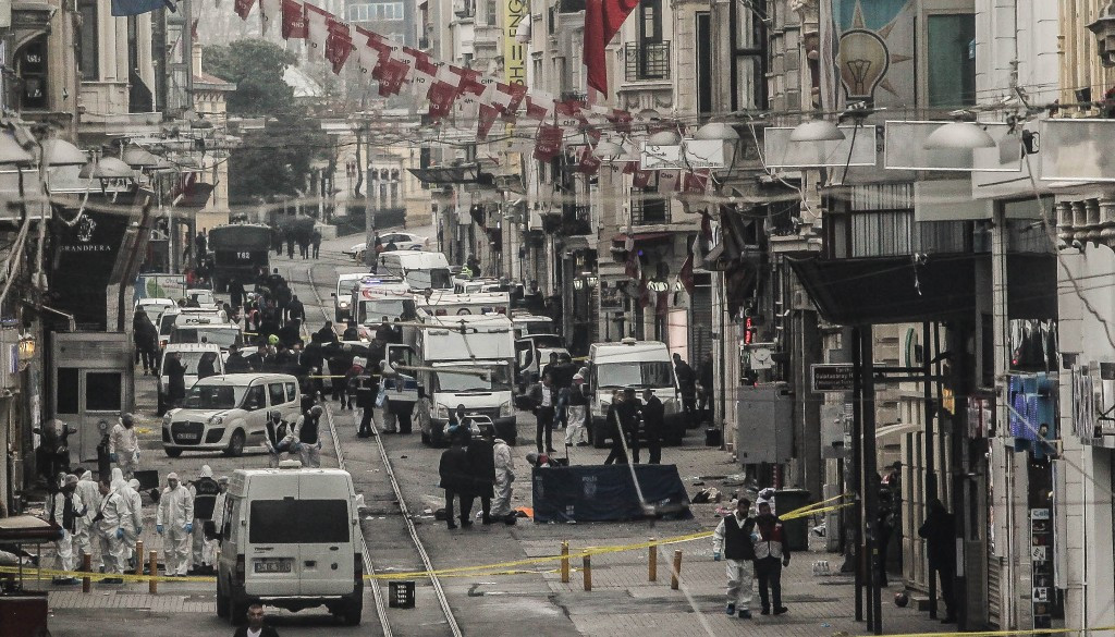 A suicide bombing in Istanbul last week killed five people and wounded 36