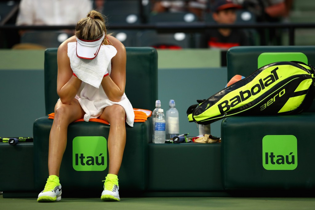 Bouchard crashes out at first round stage of Miami Open