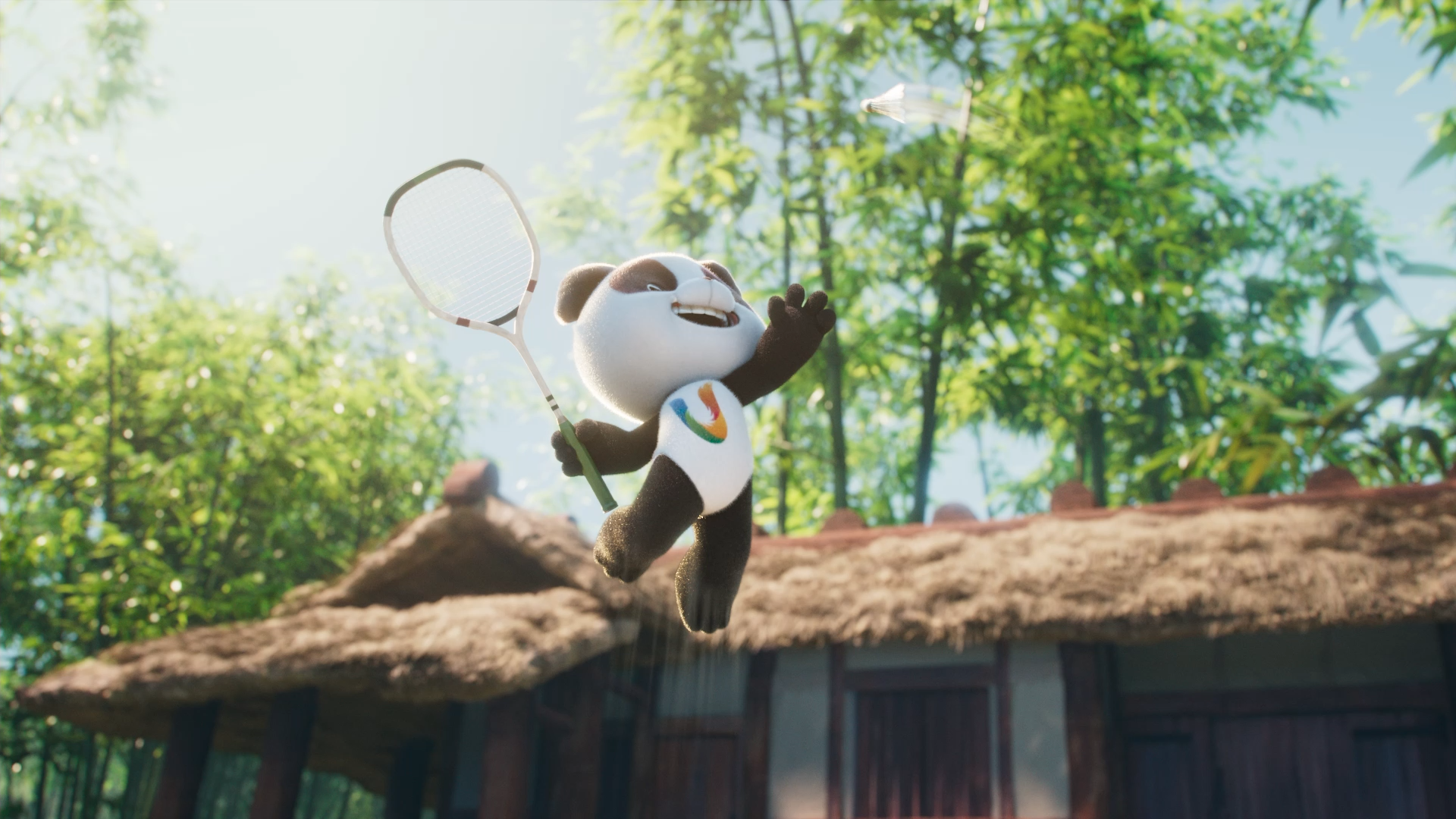 The Chengdu 2021 mascot Rongbao, who it is said to symbolise the spirit and courage of youth, stars in a new video released to coincide with the Lantern Festival ©FISU