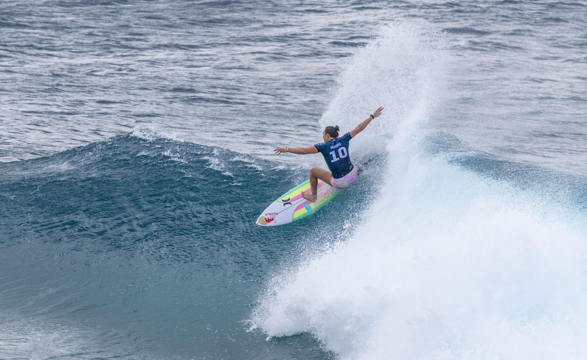 Olympic champion Carissa Moore of Hawaii won the opening WSL Championship Tour event of the season ©Getty Images