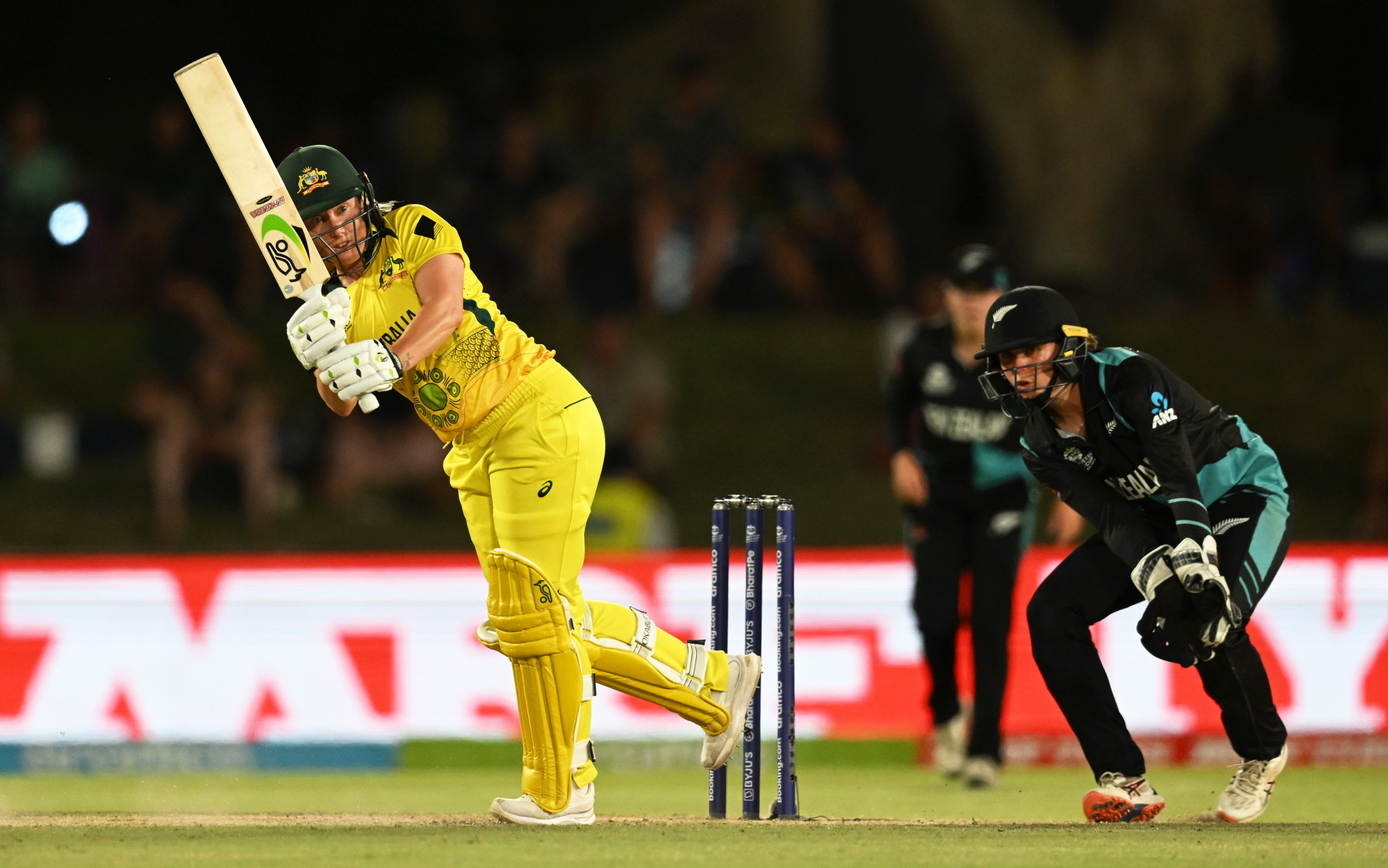Alyssa Healy hit 55 as holders Australia started their Women's T20 World Cup defence with a win ©Getty Images