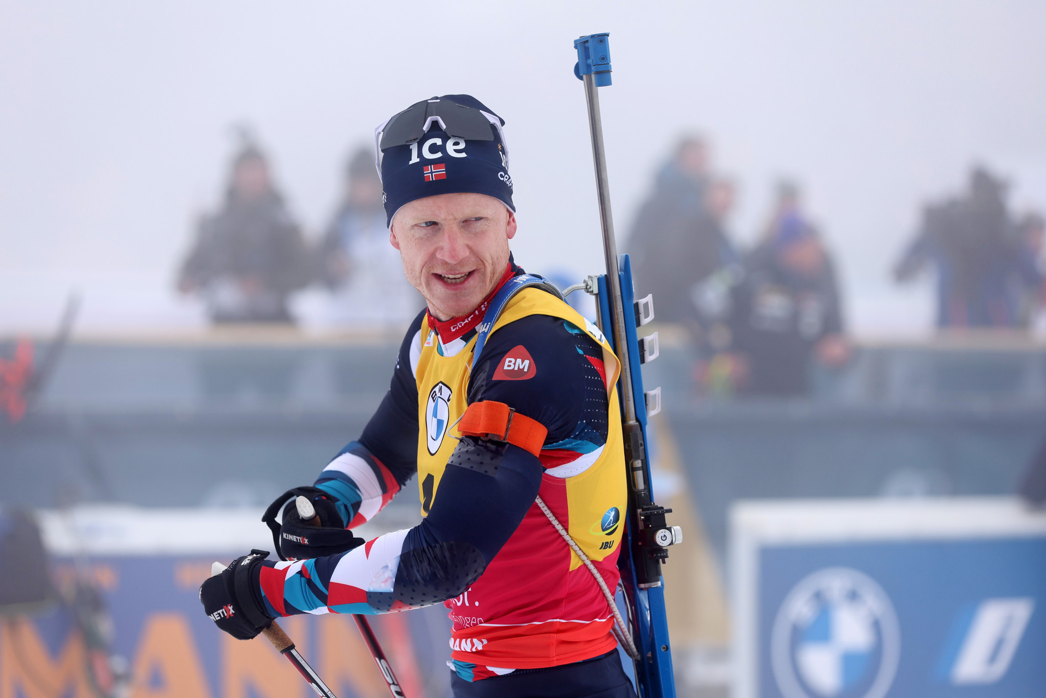 Norwegian biathlon star Johannes Thingnes Bø believes Martin Fourcade has missed the point in the Russian debate ©Getty Images