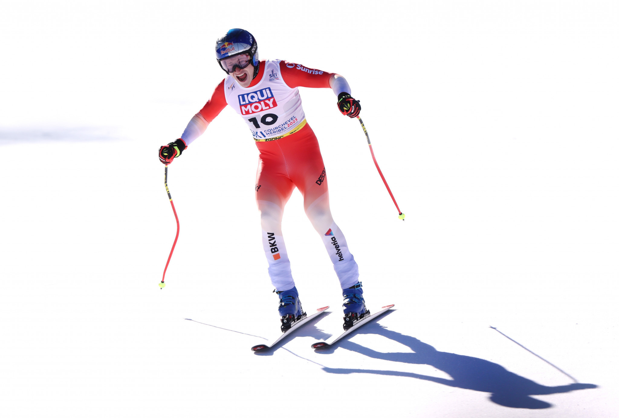 Marco Odermatt of Switzerland captured the men's downhill title in Courchevel Meribel ©Getty Images