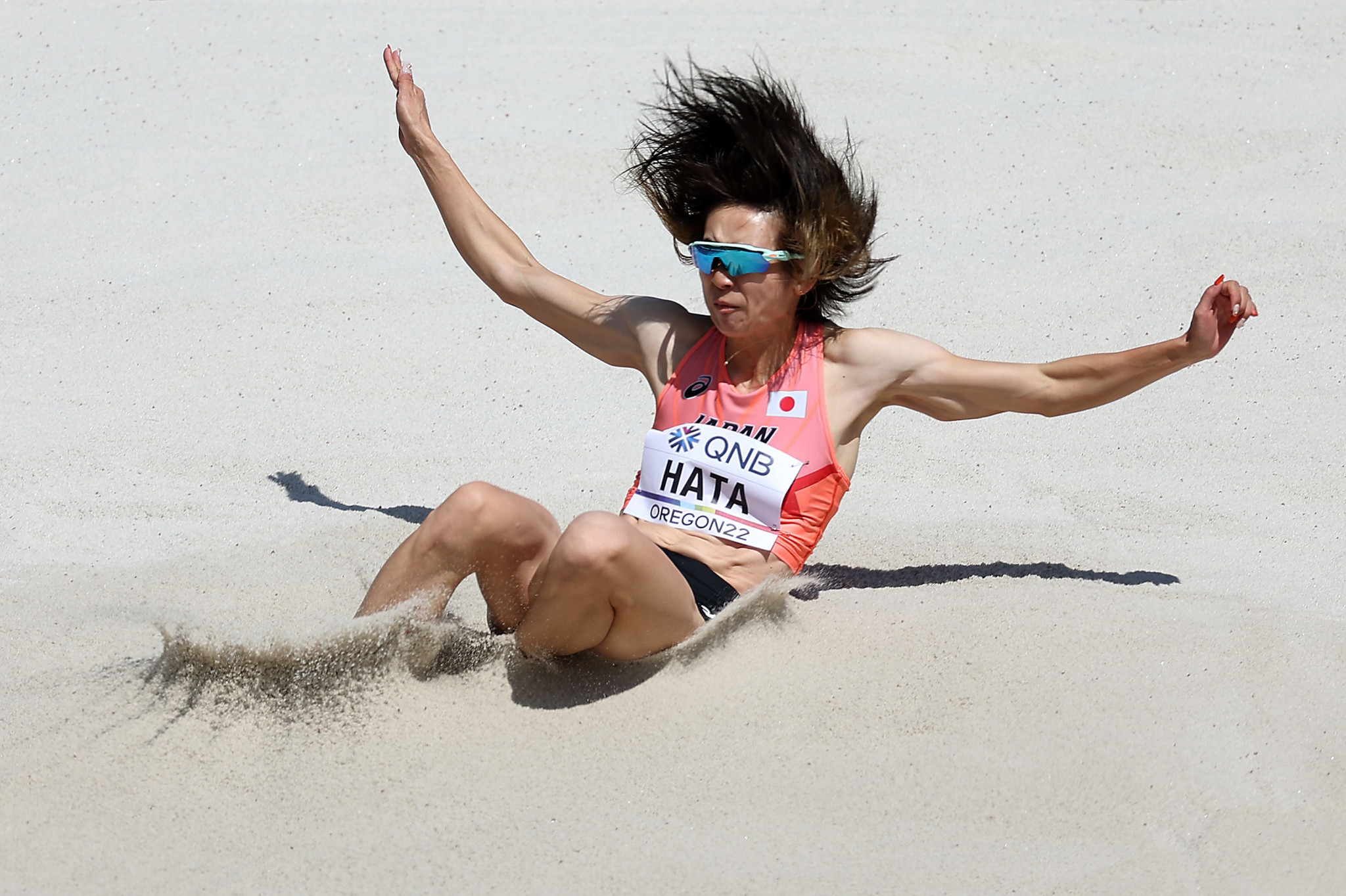 Long jumper Sumire Hata was among Japan's gold medallists on the final day in Astana ©Getty Images