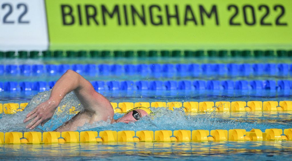 The purpose-built Birmingham 2022 Commonwealth Games Aquatics Centre at Sandwell is on schedule to re-open as a community venue in August ©Getty Images