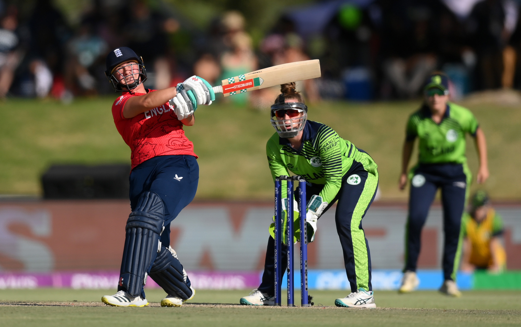 Alice Capsey scored 51 runs off 22 balls to help England cruise past Ireland at the T20 World Cup in South Africa ©Getty Images