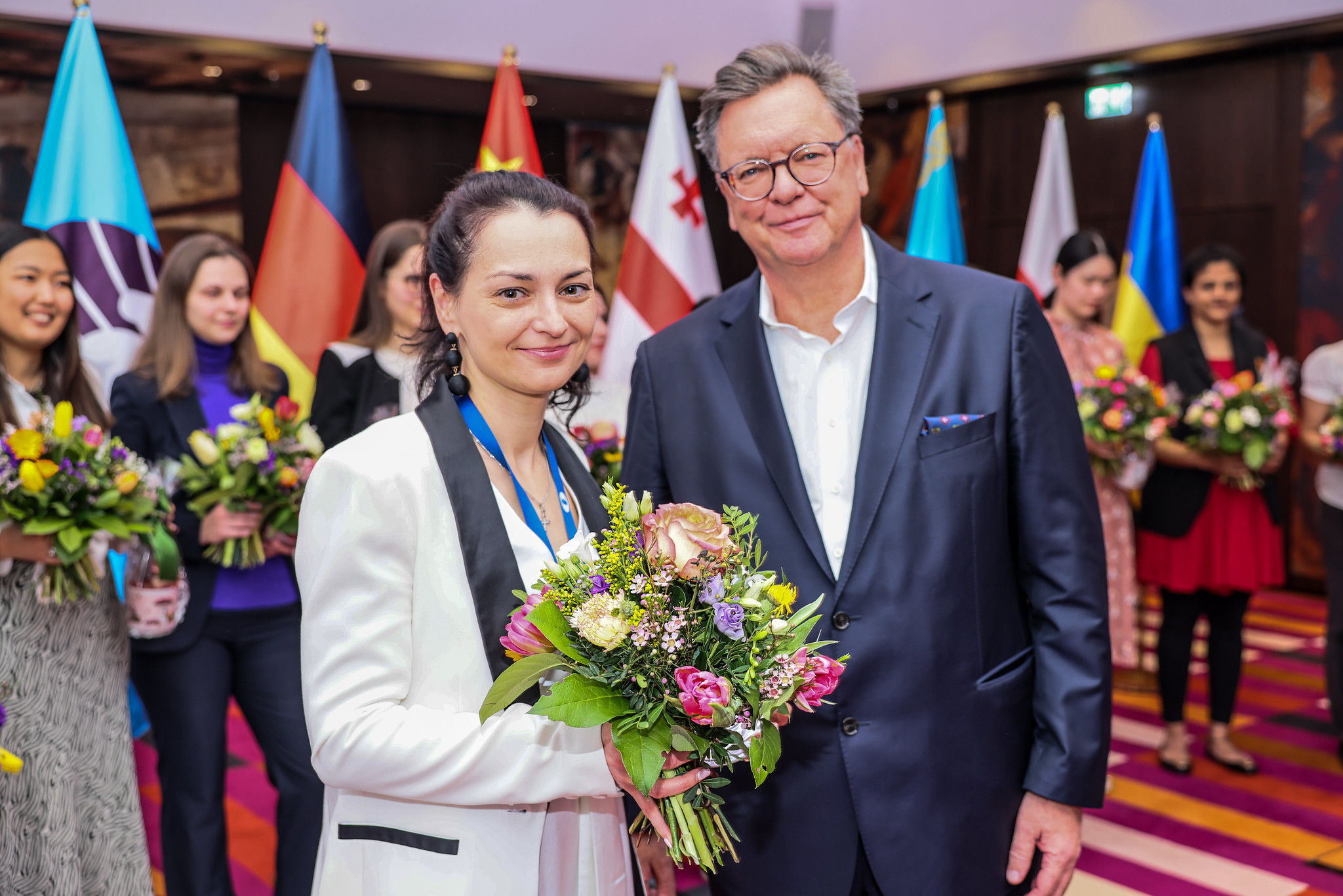 Alexandra Kosteniuk won the FIDE Women's Grand Prix event in Munich with 7.5 points ©FIDE/Mark Livshitsz