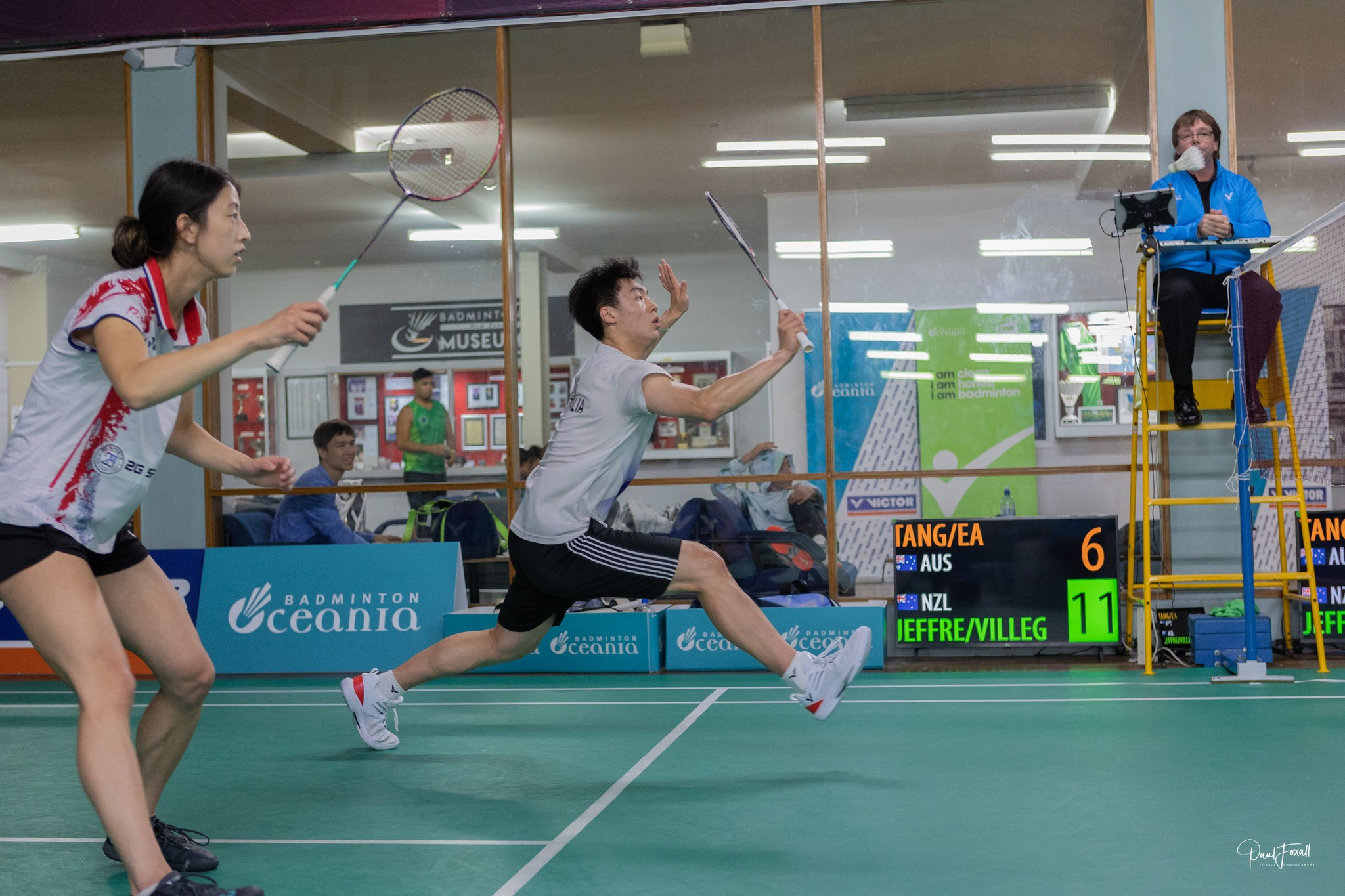 Ricky Tang advanced in the men's singles, men's doubles, and mixed doubles tournaments in Auckland ©Badminton Oceania/Paul Foxall