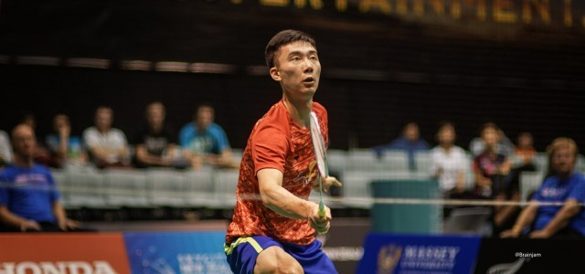 Top seed Son Wan-Ho of South Korea is out after losing to China’s Huang Yuxiang ©New Zealand Open
