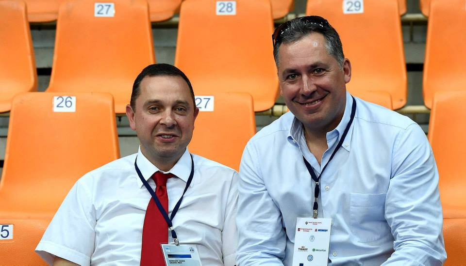 Vadym Guttsait, left, was a friend and team-mate of Stanislav Pozdnyakov, left, during the 1992 Olympic Games in Barcelona but the two are now on different sides in the war since Russia invaded Ukraine ©Facebook