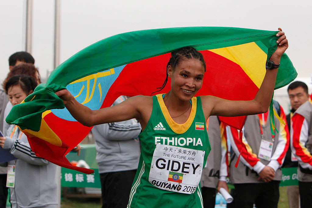 Ethiopia's 5,000 and 10,000m world record holder Letesenbet Gidey will seek to add gold in Bathurst to the bronze she won at the last World Athletics Cross Country Championships in 2019 ©Getty Images