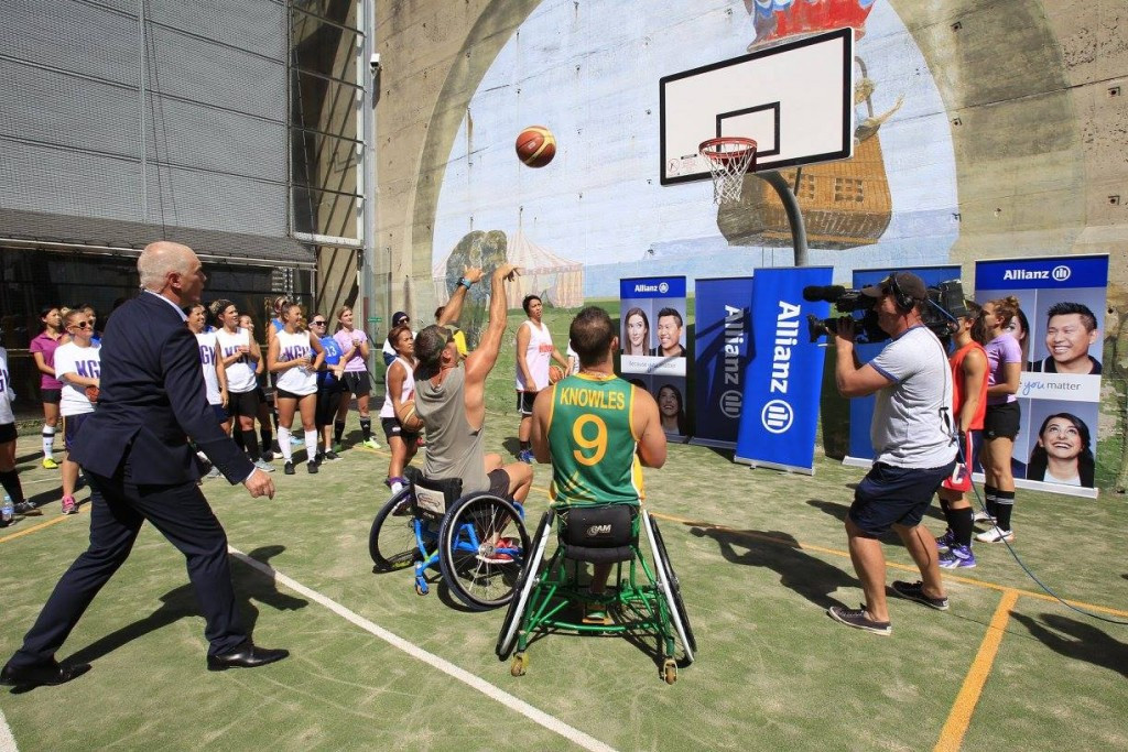  Dual World Championship winning wheelchair basketballer Tristan Knowles was among the Para-athletes taking part ©Facebook