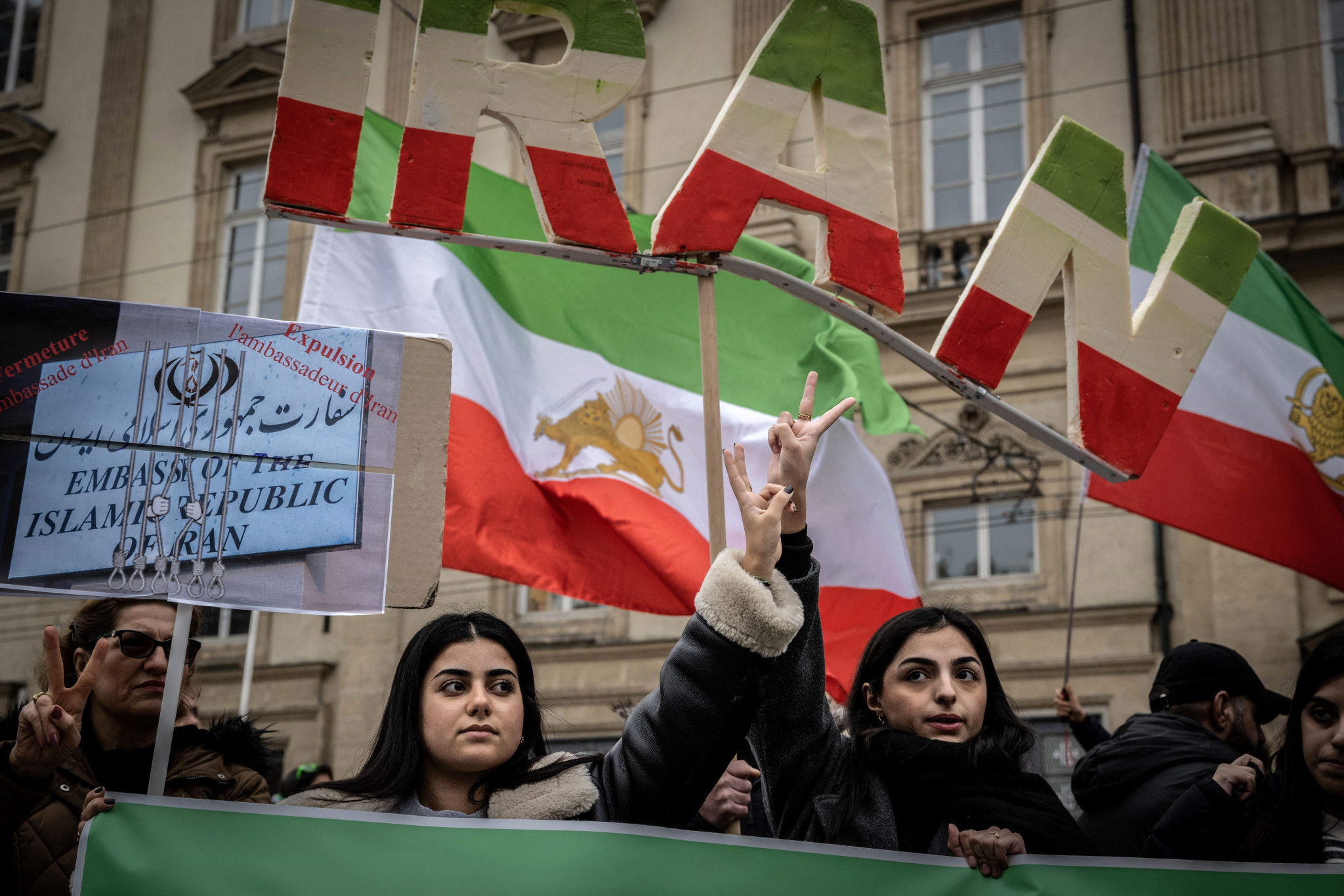 Protests are continuing in Iran and abroad against modesty laws in the Middle East nation ©Getty Images