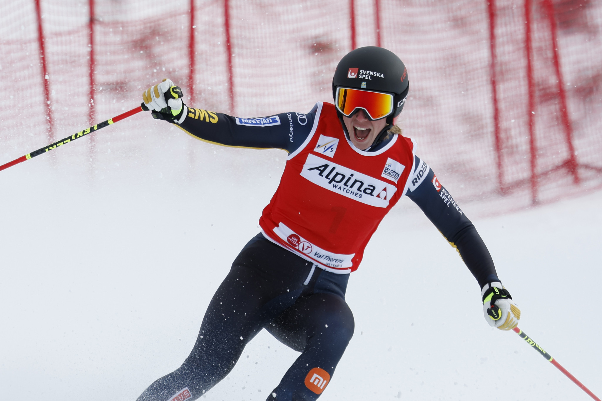 Naeslund and Mobärg do the double for Sweden at FIS Ski Cross World Cup