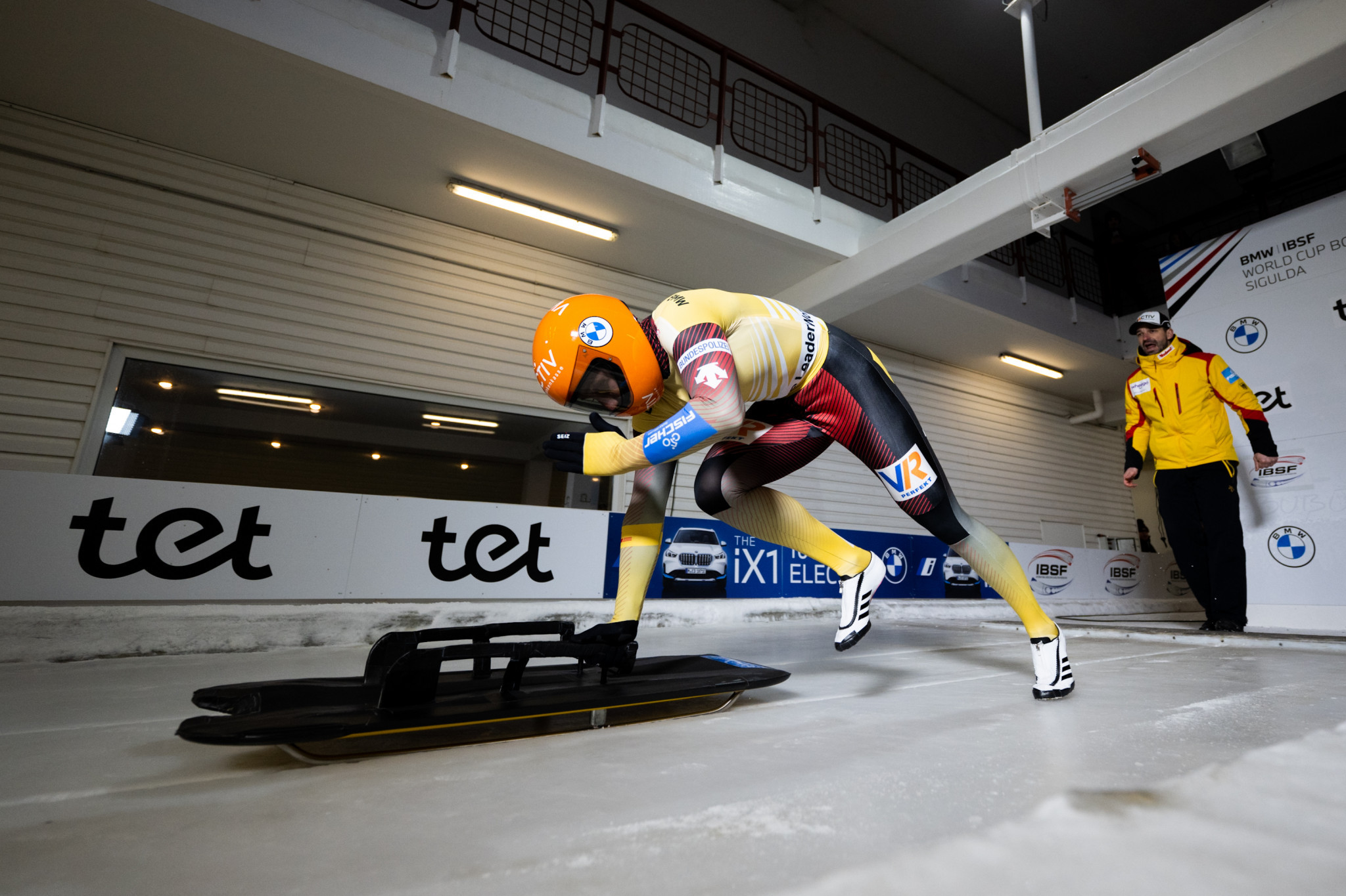 Germany's Tina Hermann claimed the women's skeleton Crystal Globe with victory in Sigulda ©IBSF