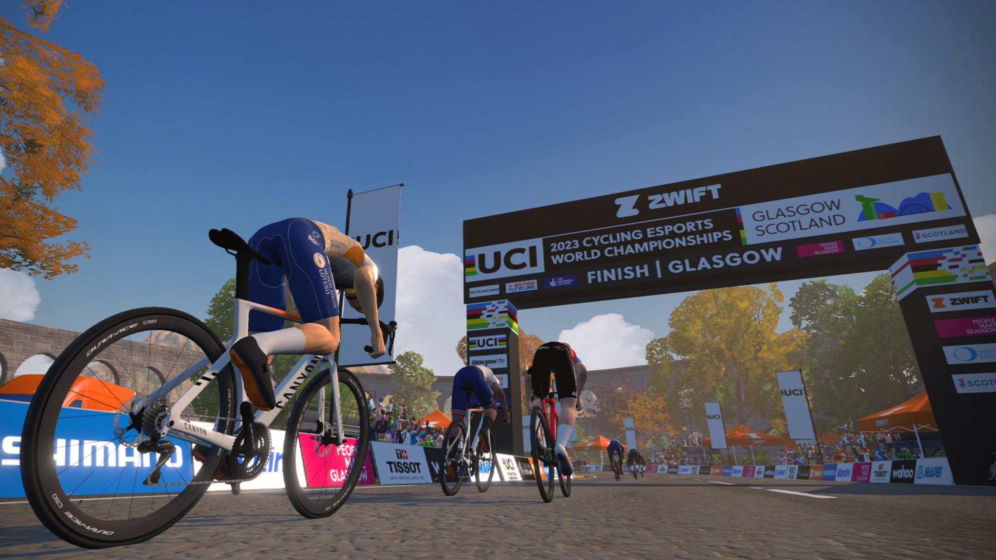 A virtual Glasgow is set to host the UCI Cycling Esports World Championships tomorrow ©UCI